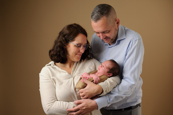 Séance photos de naissance au studio